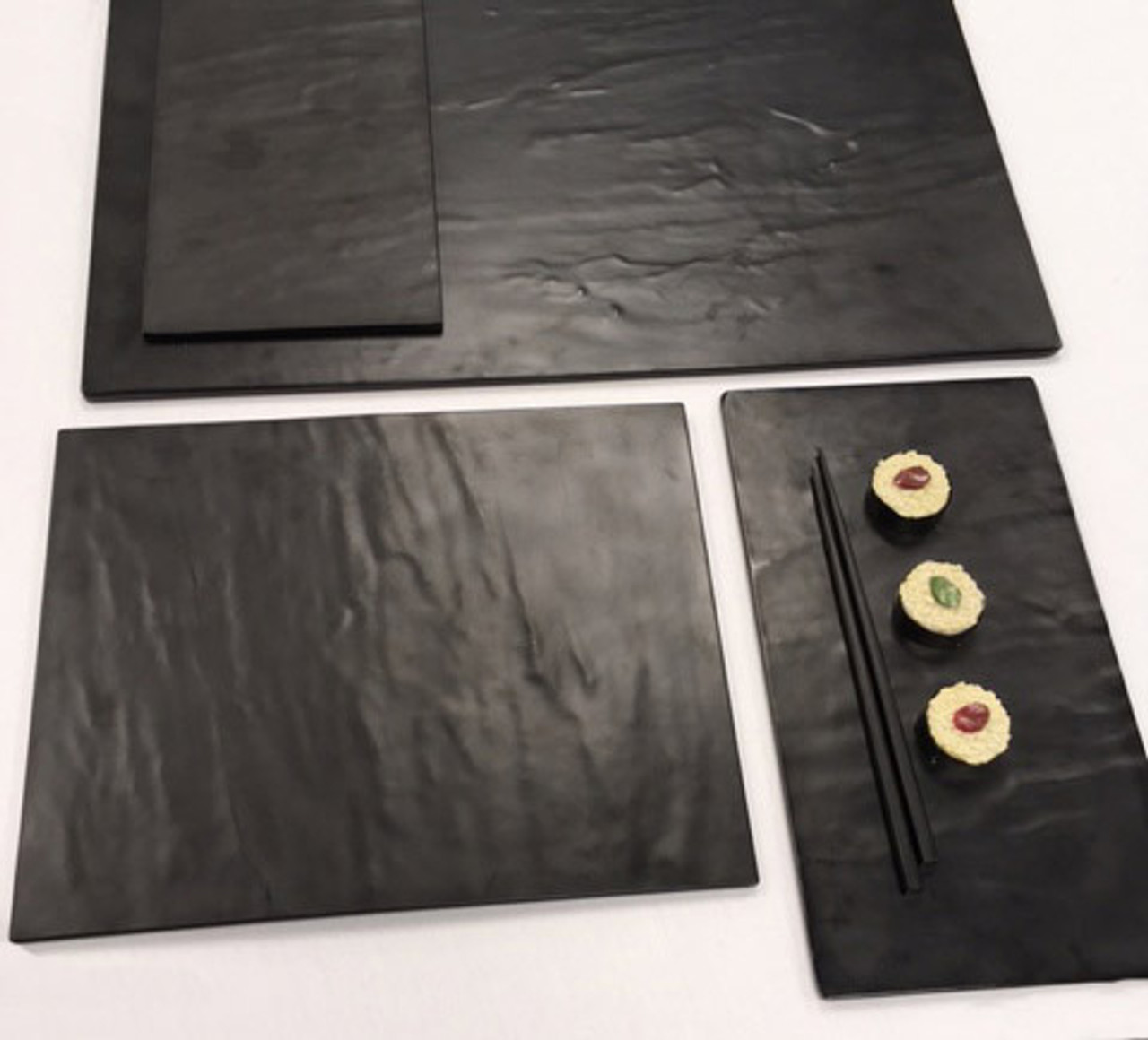Faux Slate Melamine Platters