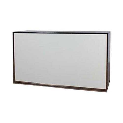 6ft Chrome Bar with White Plexiglass