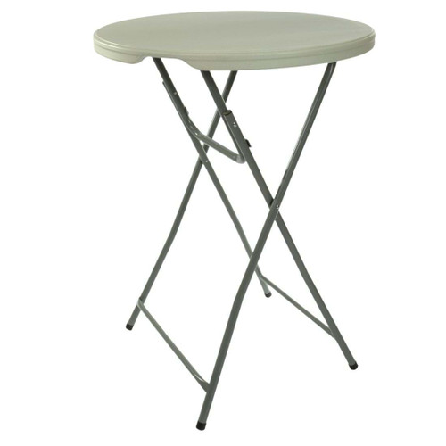 NES Reliable 32" Tall Plastic Folding Cocktail Table