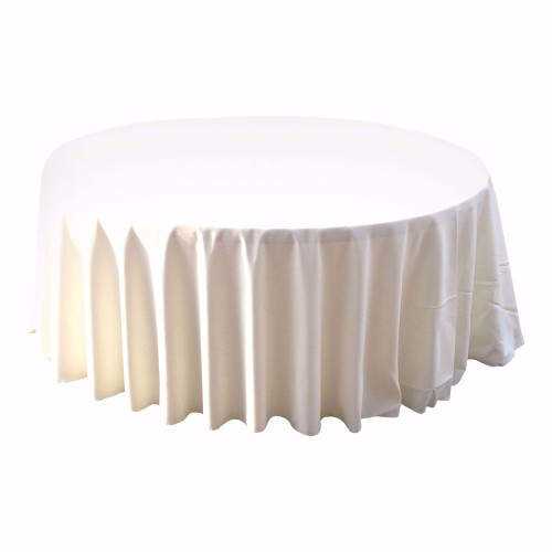 132 inch Round Polyester Tablecloth