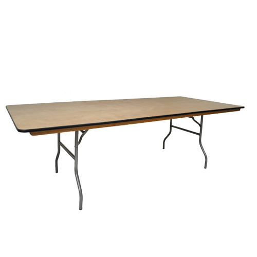 NES 8ft x 42" Wood Rectangle Folding Table