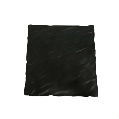Top of the 11" Square Faux Slate melamine platter on a plain white background