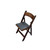 NES Dark Fruitwood Folding Chair - Case of 4