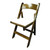 NES Dark Fruitwood Folding Chair - Case of 4