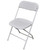 Wedding White Plastic Folding Chair - Case of 10