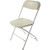 White Plastic Folding Chair - Case of 10