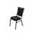 NES Reliable Square Back Banquet Chair with Silver Vein Frame