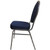 NES Reliable Teardrop Back Banquet Chair with Silver Vein Frame