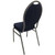 NES Reliable Teardrop Back Banquet Chair with Silver Vein Frame