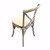 Rustic Wood Cross Back Chair