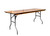 NES 6ft Rectangle Wood Folding Table