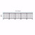 8ft Fixed Height Pipe & Drape Backdrop Kit