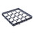 16 Compartment Glass Rack
