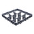 9 Compartment Glass Rack