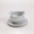 Snow Drop 14oz No Handle Gravy Boat with Plate