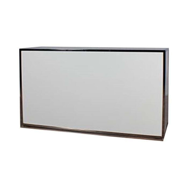 6ft Chrome Bar with White Plexiglass