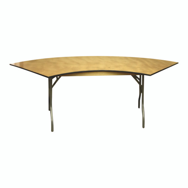 NES 5' Wood Serpentine Table