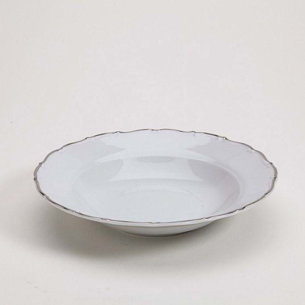 Avignon Platinum 9" Rim Soup Plate