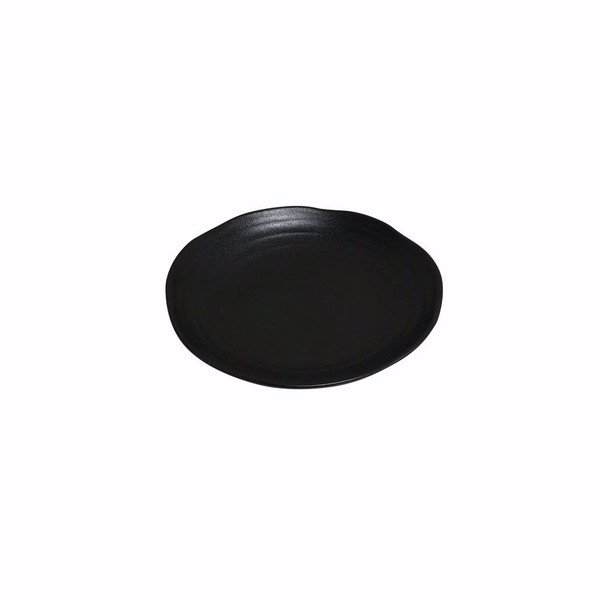 Ebony 8.5" Black Matte Round Salad/Dessert Plate