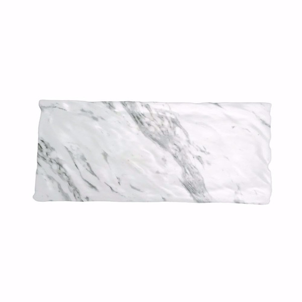 7" x 16" Rectangle Faux Marble Melamine Platter