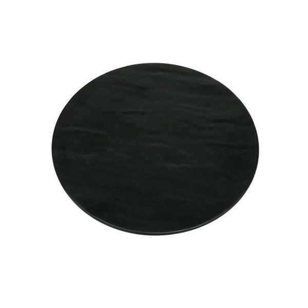 12.75" Round Faux Slate Melamine Platter