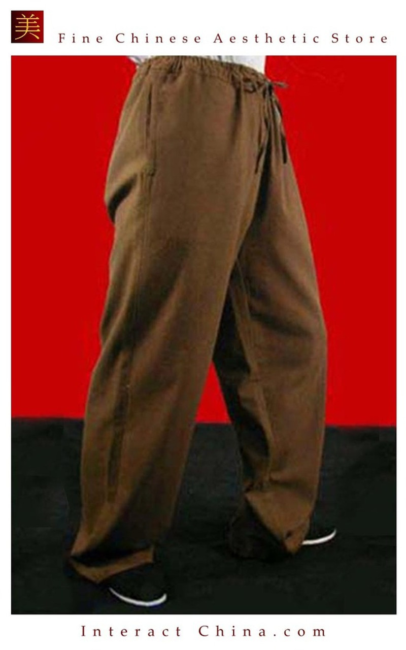 The OSCE, in the summer of 2015, the name of the older men summer new thin,  Tang pants older persons tai chi elastic solid color Large pant XXXL beige  trousers Exercises