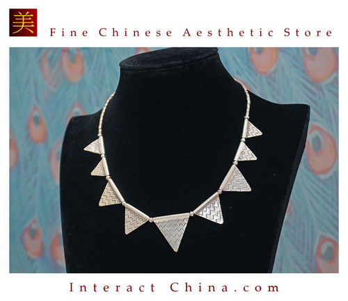 Fine 925 Necklace High Purity Sterling Silver Jewelry 100% Handcrafted Art  #123