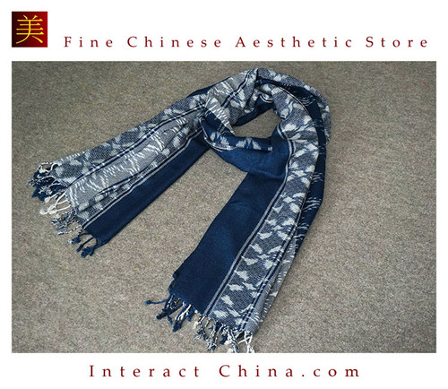 Super Soft 100% Handloom Woven Thai Ikat Batik Women Cotton Scarf Shawl #106