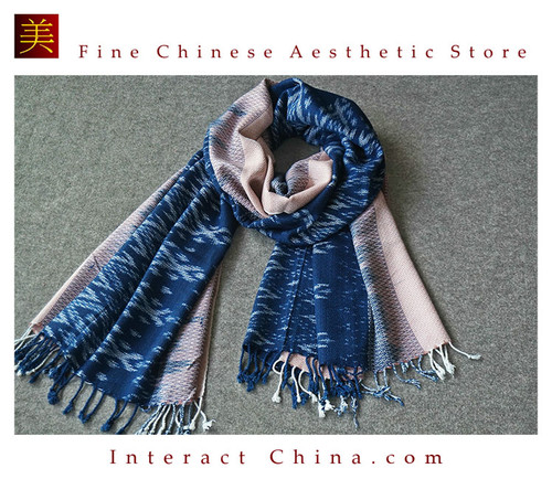 Super Soft 100% Handloom Woven Thai Ikat Batik Women Cotton Scarf Shawl #108