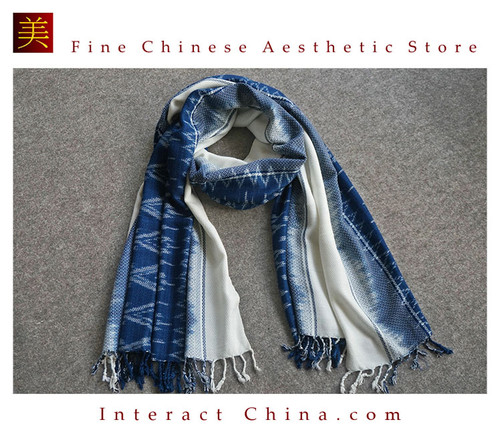 Super Soft 100% Handloom Woven Thai Ikat Batik Women Cotton Scarf Shawl #110