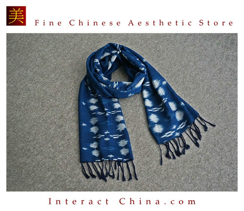 Super Soft 100% Handloom Woven Thai Ikat Batik Women Cotton Scarf Shawl #112