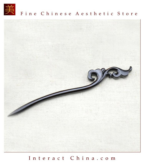 Luxury Solid Ebony Wood Hair Accessories Stick Pin 100% Hand Carved Wood Art #122 Luxury Solid Ebony Wood Hair Accessories Stick Pin 100% Hand Carved Wood Art #122