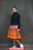 Hand Woven Embroidered Plaid Pleated Skirt Vintage Women Dress #101 Hand Woven Embroidered Plaid Pleated Skirt Vintage Women Dress #101