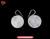 Tribal Silver Earrings Chinese Ethnic Hmong Miao Jewelry #111 Uniquely Handmade