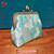 Handmade Silk Brocade Evening Purse Party Night Out Pochette Retro Crossbody Clutch Fashion Kiss Lock Bag #101