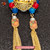 Warrior Muse Peking Opera Brooch Handwoven with Freshwater Pearls #101