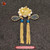 Warrior Muse Peking Opera Brooch Handwoven with Freshwater Pearls #103
