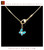 Peacock Feather Butterfly Pendant Dian Cui Style Handmade Jewelry Necklace #102