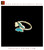 Handmade Dian Cui Style Butterfly Adjustable Ring with Peacock Feather Inlay #102