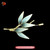 Elegant Silk Velvet Bamboo Leaf Brooch Ronghua Style Handmade Art Jewelry #103