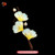Elegant Silk Velvet Gold Splashed Ginkgo Leaf  New Design Brooch Ronghua Style Handmade Art Jewelry #102