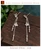 100% Handcrafted Miao Hmong Pure Silver Earrings 999 Filigree Dangle Long Drop Tassel Flower Design Bohemian Vintage Ethnic Style - Fair Trade #114