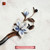 Silk Velvet Ink Black Magnolia Hairpin Ronghua Style Handmade #116