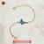 Peacock Feather Dian Cui Style Bracelet Handmade Heritage Art Jewelry #102