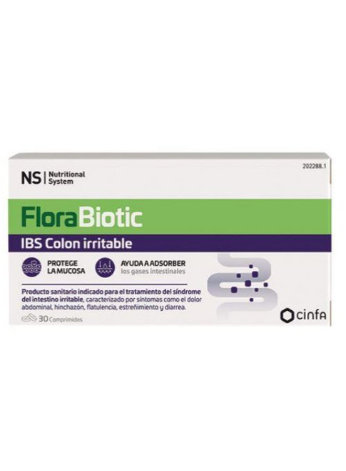 PROBIOTICO NS FLORABIOTIC IBS COLON IRRITABLE 30 COMPRIMIDOS