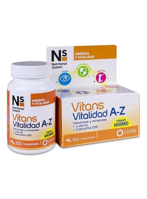 COMPLEMENTO VITAMINICO NS VITANS VITALIDAD A-Z 100COMP