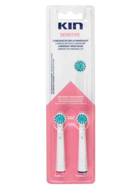 RECAMBIO CEPILLO DENTAL ELECTRICO KIN SENSITIVE 2UDS