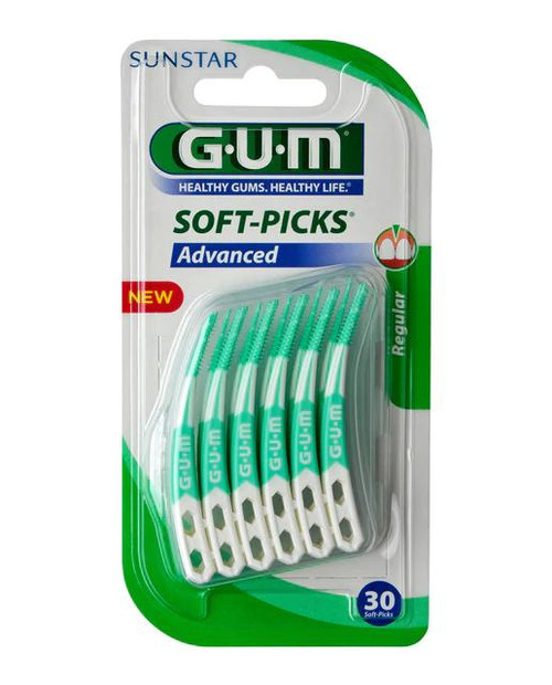 INTERDENTALES GUM SOFT PICKS ADVANCED M 30 UDS