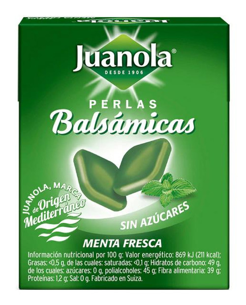 PERLAS JUANOLA SIN AZUCAR 25G MENTA FRESCA