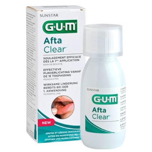 COLUTORIO PARA AFTAS GUM AFTACLEAR 120ML